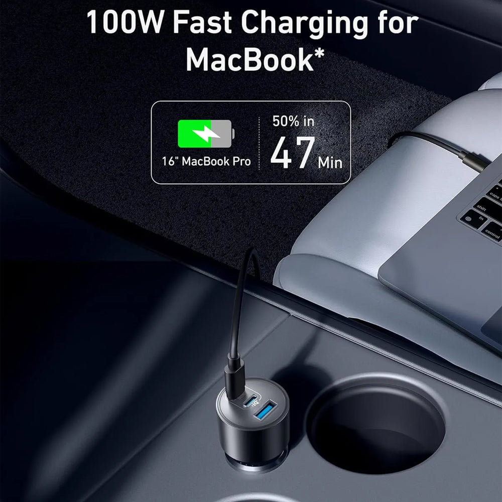 Anker Nano B2737HA1 Car Charger USB + 2x Type-C + Type-C Cable 167.5W Fast Charging