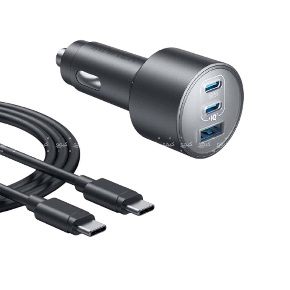 Anker Nano B2737HA1 Car Charger USB + 2x Type-C + Type-C Cable 167.5W Fast Charging