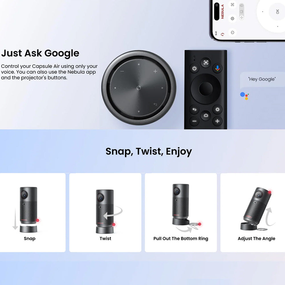 Anker Nebula Capsule Air Google TV Projector