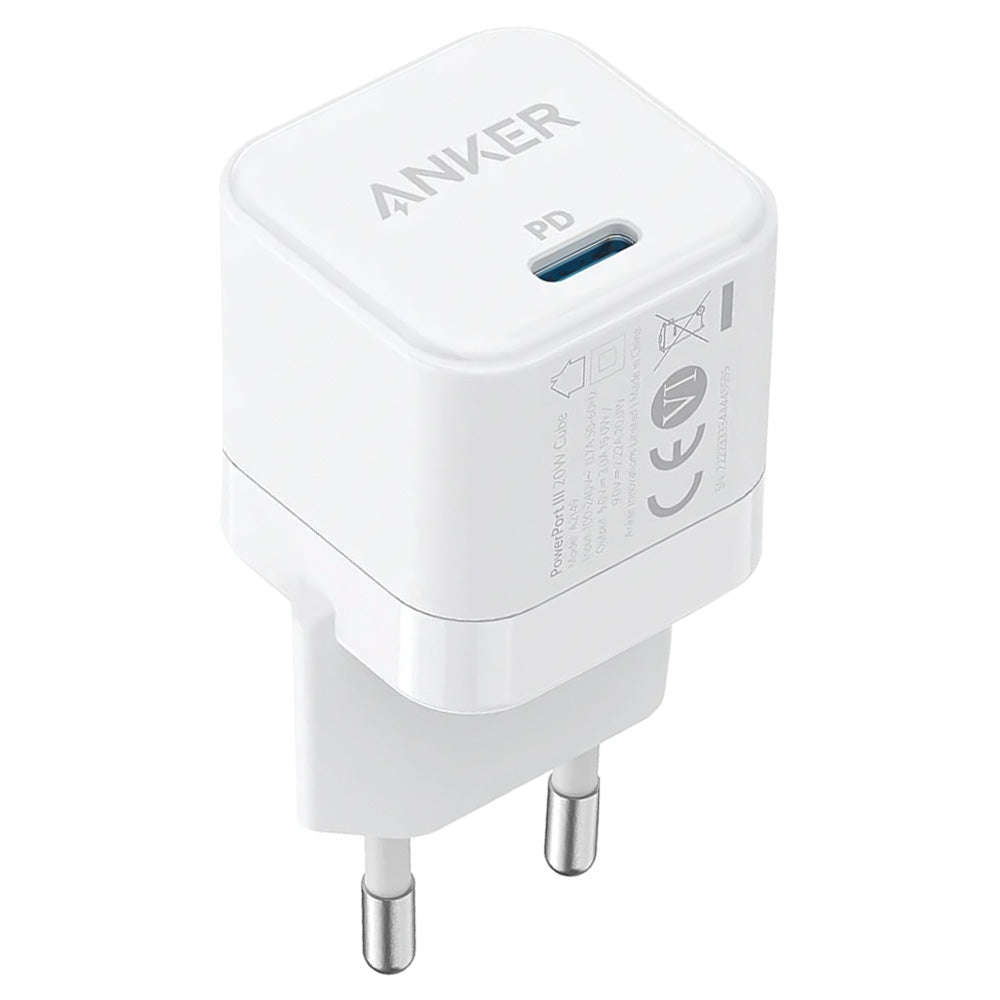 شاحن حائط انكر بمنفذ تايب سي بقوة 20 وات شحن سريع PowerPort III Cube A2149L23
