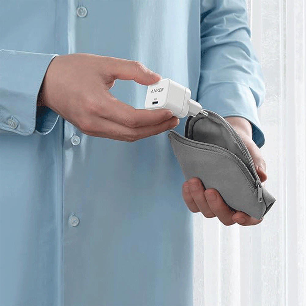 شاحن حائط انكر بمنفذ تايب سي بقوة 20 وات شحن سريع PowerPort III Cube