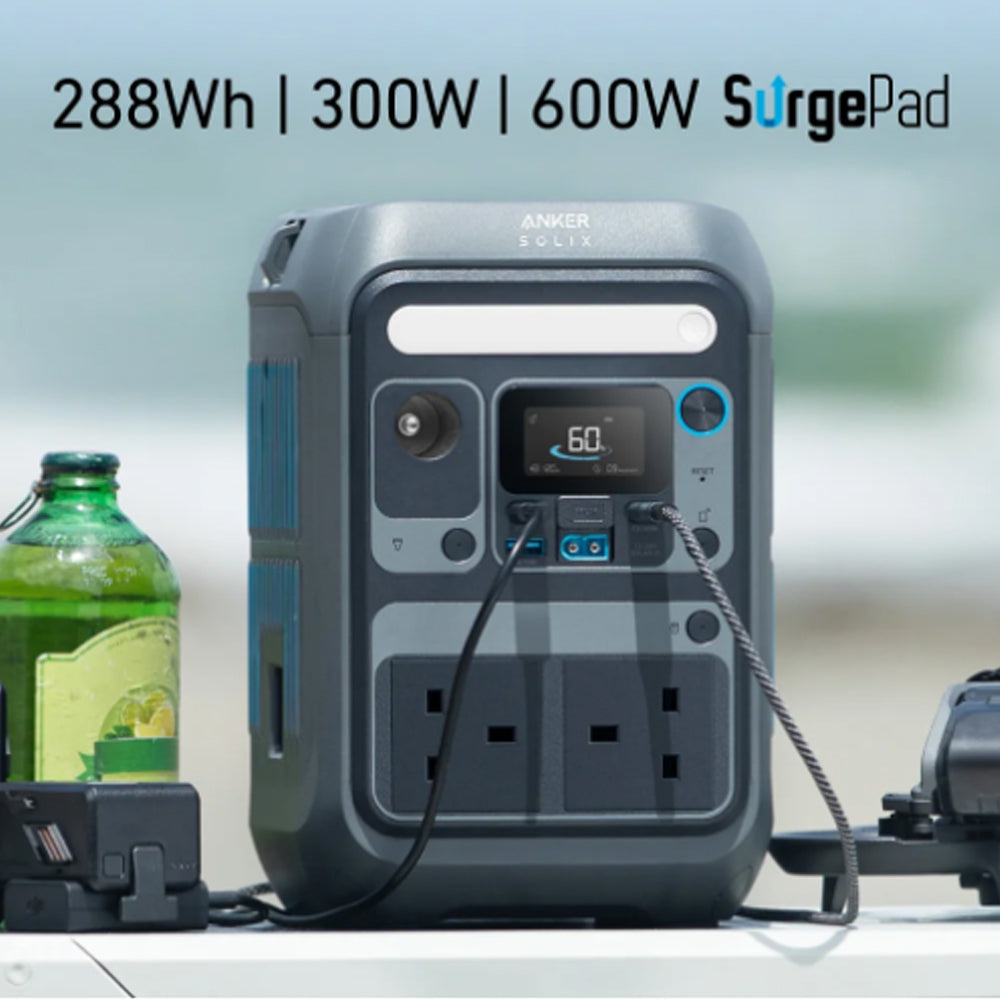 محطة طاقة متنقلة أنكر 300 وات 288 وات/ساعة SOLIX C300