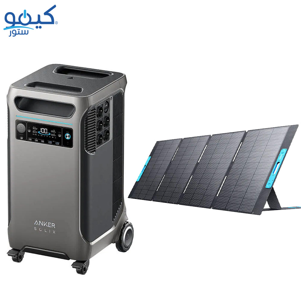 Anker SOLIX F3800 Portable Power Station 3840Wh 6000W (Used) + Anker SOLIX PS400 Solar Panel 400W