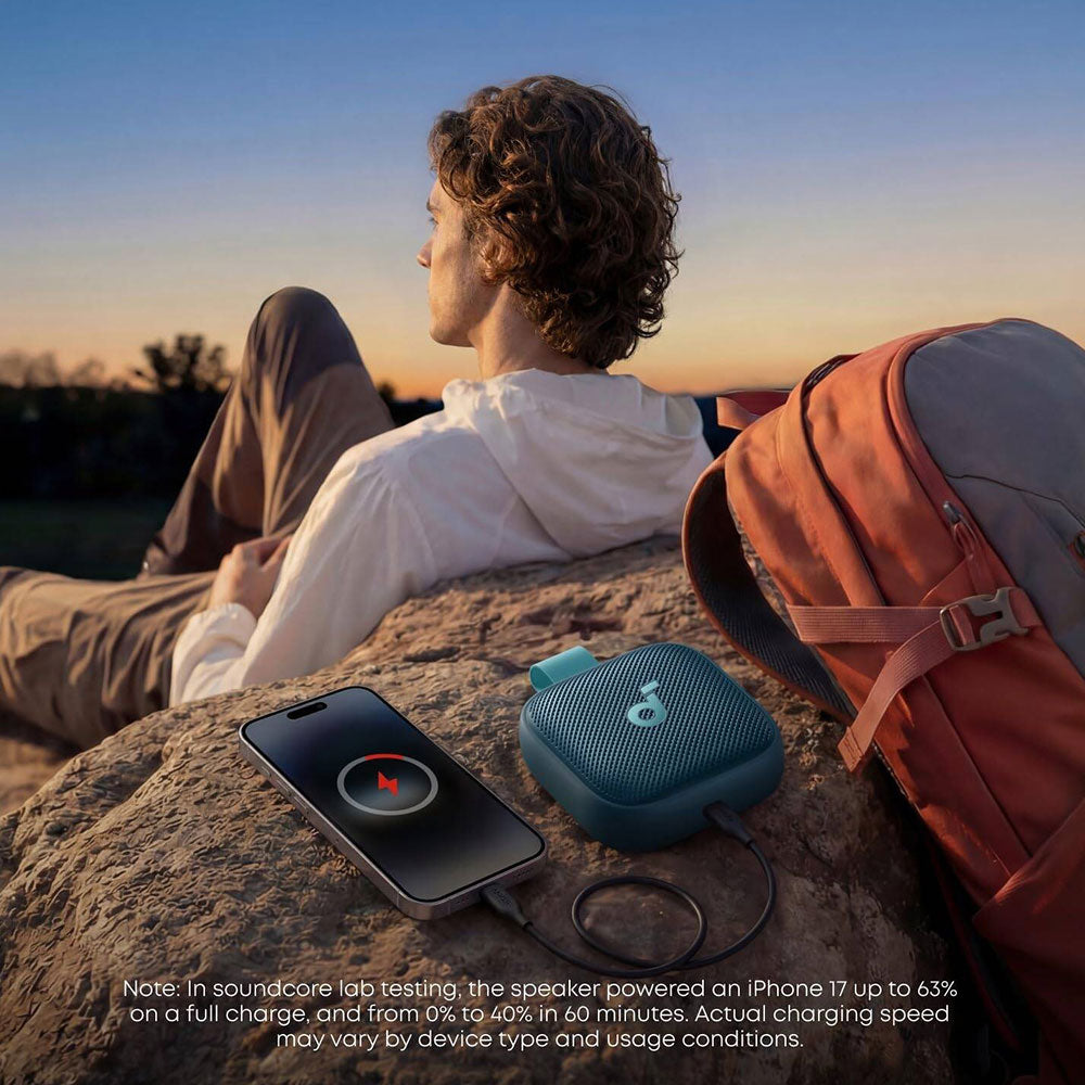 سبيكر بلوتوث متنقل أنكر Soundcore Boom Go 3i - أزرق