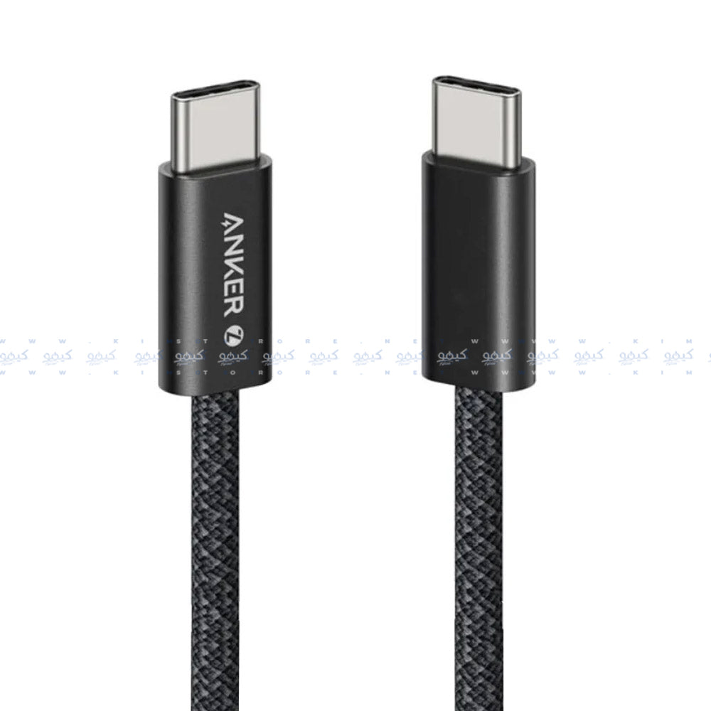 كابل شاحن موبايل انكر تايب سي إلى تايب سي بقوة 240 وات شحن سريع 1.8 متر Zolo A8060H12 - اسود