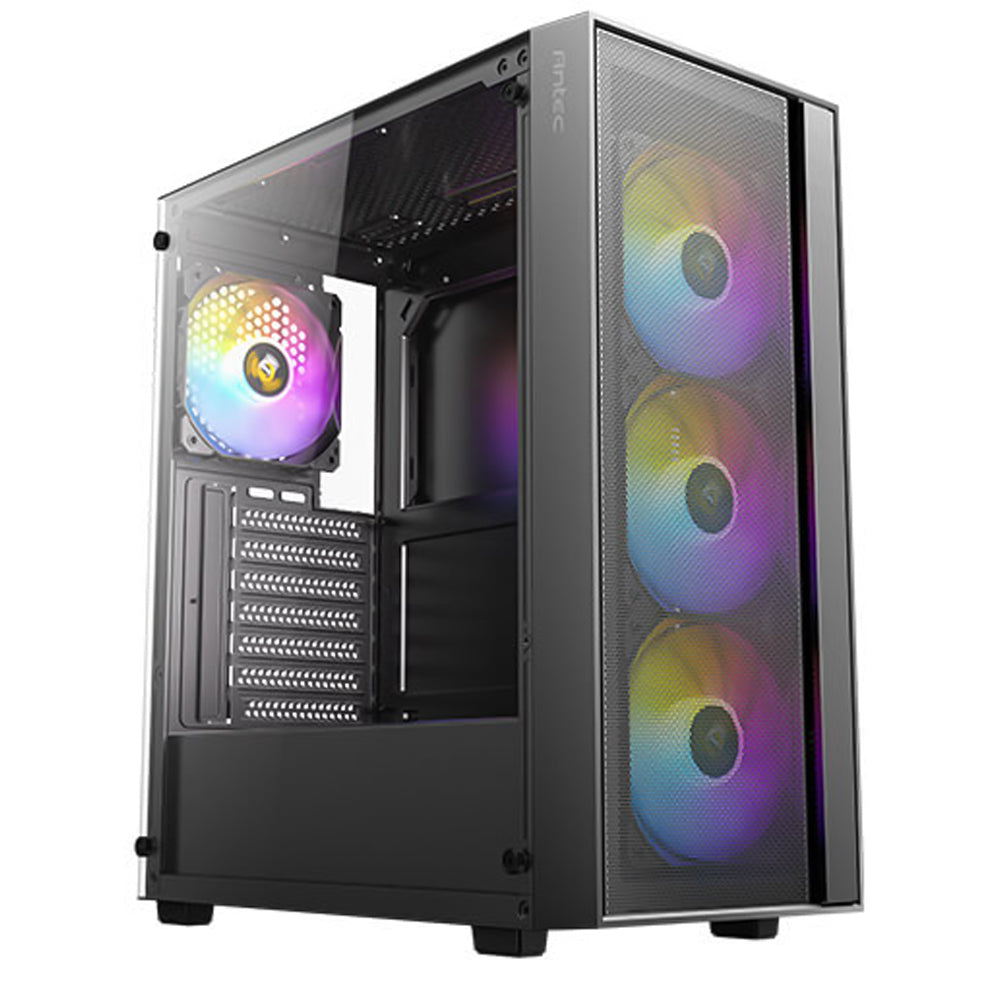 كيس ميد تاور أنتك ARGB جيمنج AX65 + باور سبلاي 450 وات Atom V450