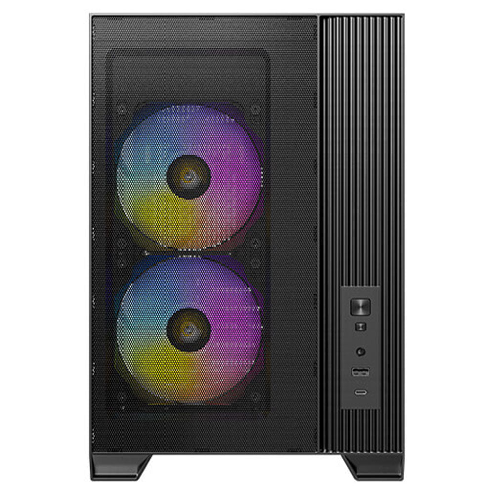 Antec FLUX M ARGB Gaming Micro Tower Case - Black