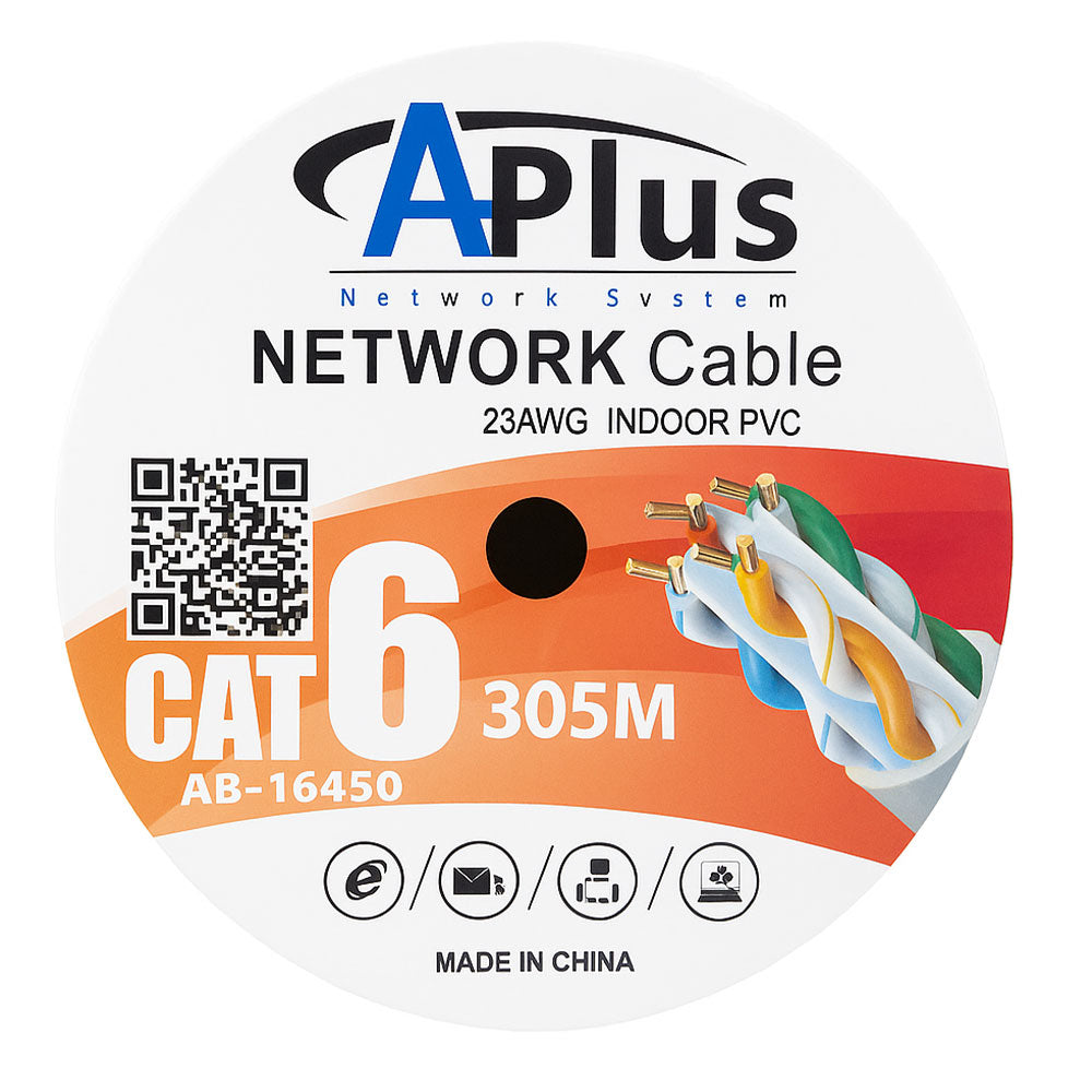 Aplus AB-16450 Network Cable 305m Cat6 UTP