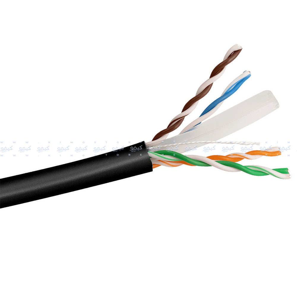 كابل نت وورك ايه بلس 305 متر Cat6 UTP AB-16360 - أسود