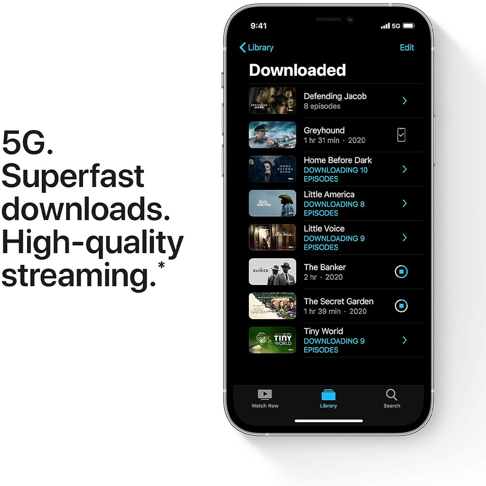 موبايل ايفون 12 برو ماكس (128 جيجا / 6 جيجا رام / شاشة 6.7 بوصة / 5G / بطارية %80) استعمال خارج - سيلفر