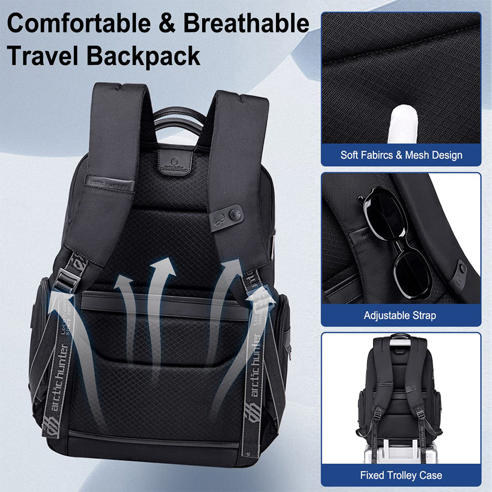 Arctic Hunter B00544 Laptop Backpack - Black