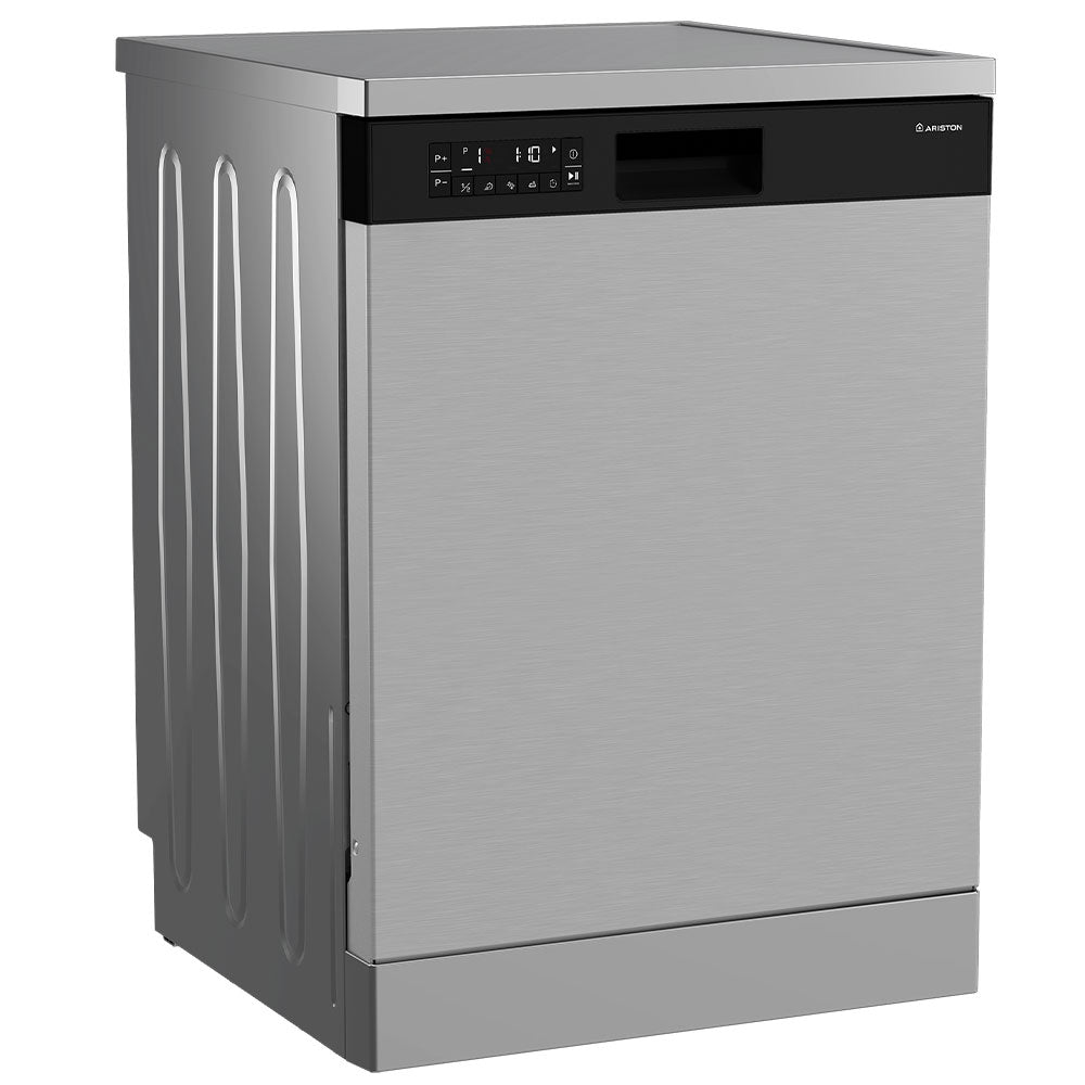 Ariston Free Standing Dishwasher DFN856XQ 15 Person 8 Program 60cm - Inox
