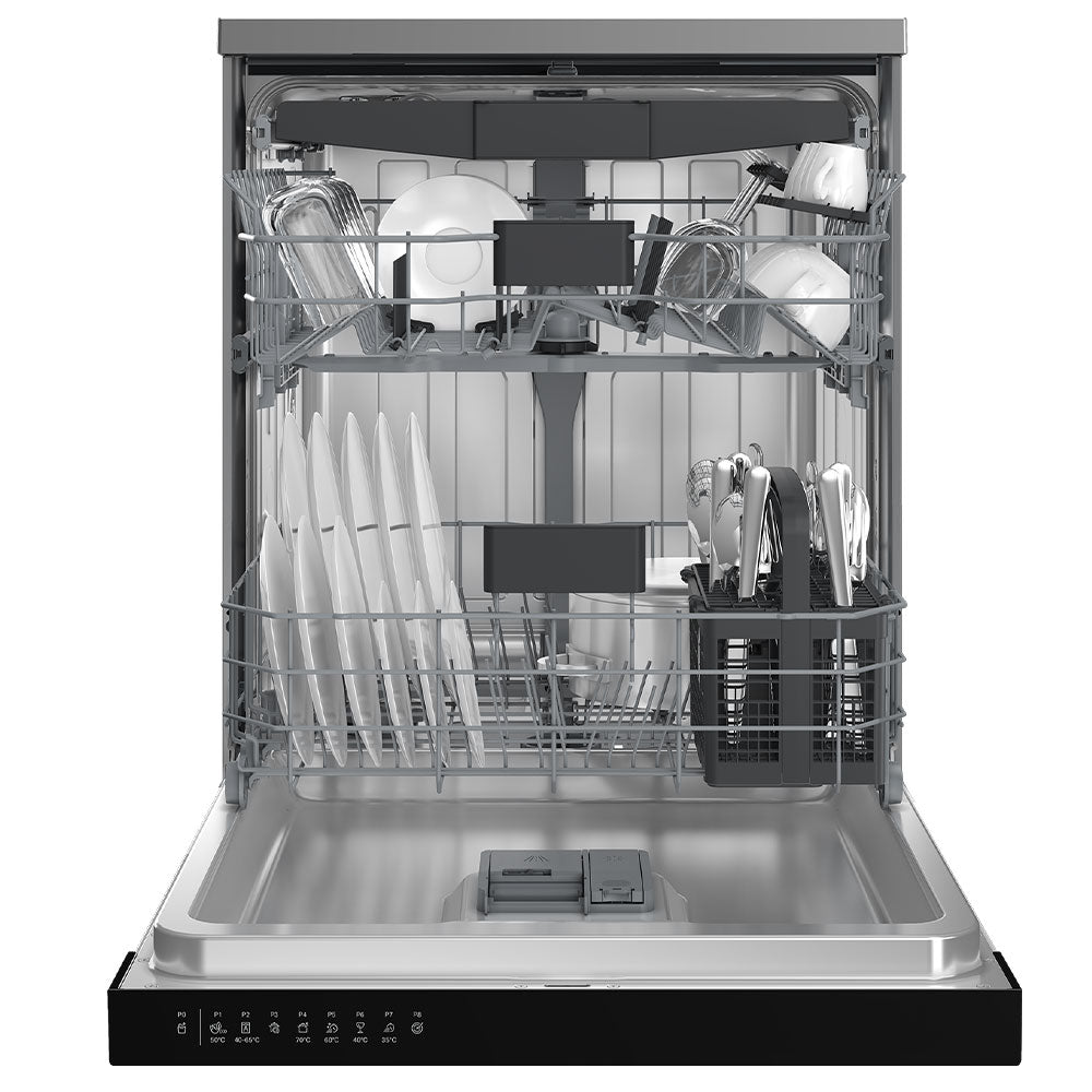 Ariston Free Standing Dishwasher DFN856XQ 15 Person 8 Program 60cm - Inox