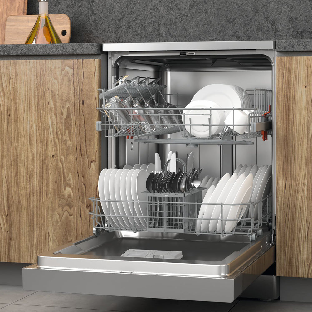 Ariston Free Standing Dishwasher LFC 2B19 X 13 Person 5 Program 60cm - Inox