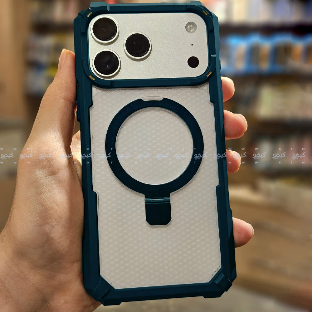 Armor Drop Protection Transparent Phone Cover With Stand iPhone 17