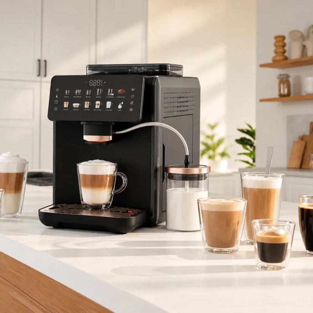 Arzum OKKA Barista Neo Fully Automatic Espresso Coffee Maker OK0058-17 1600W - Gray