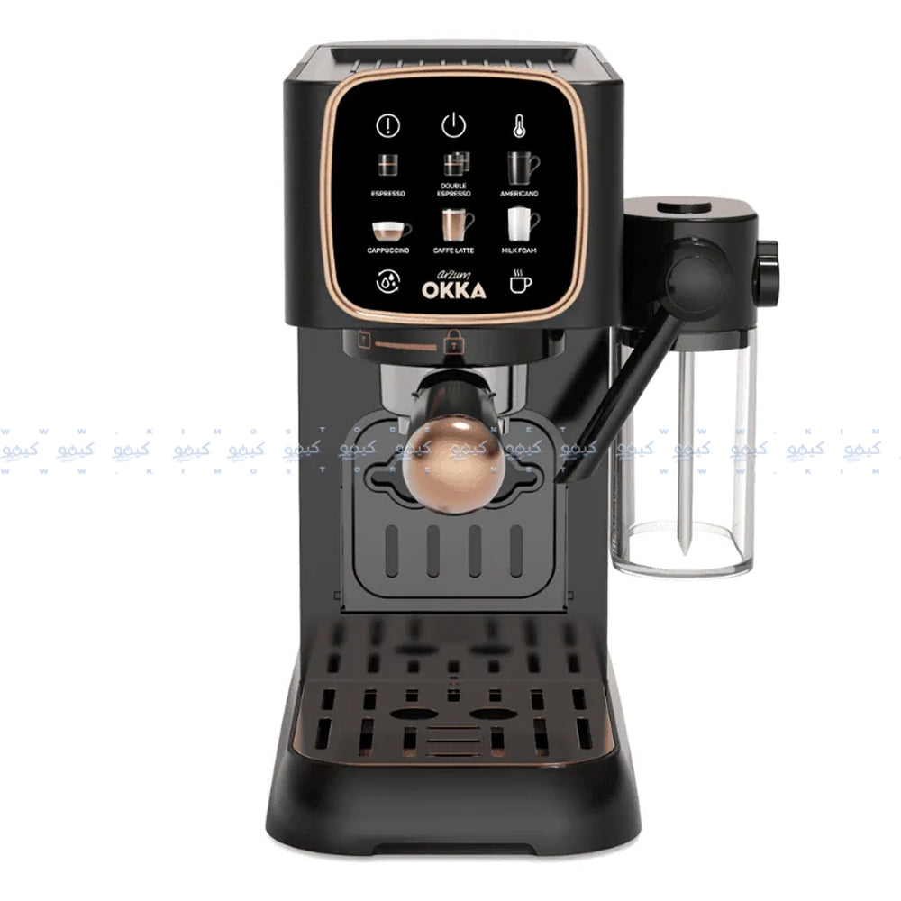 Arzum OKKA Solo M Semi Automatic Espresso Coffee Maker OK0032-04 1628W - Black