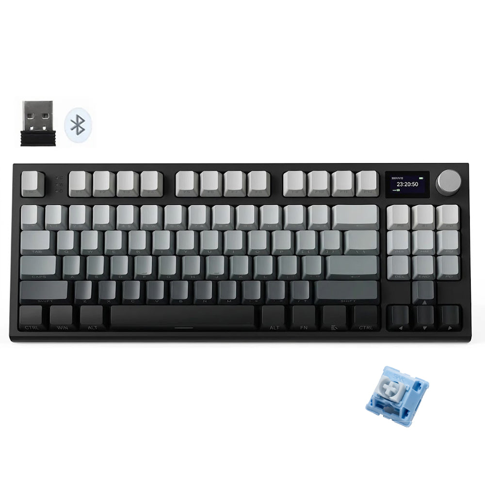 Attack Shark K86 Blue Whale Switch Triple Mode Rechargeable Bluetooth Wireless & Wired RGB Gaming Keyboard English & Arabic