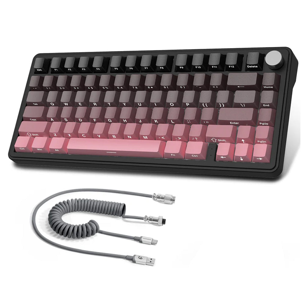 Attack Shark X85 Triple Mode Rechargeable Bluetooth Wireless & Wired RGB Gaming Keyboard English & Arabic