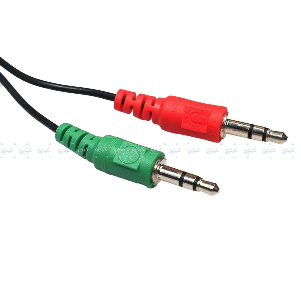 Audio Female To 2 Audio Male Converter