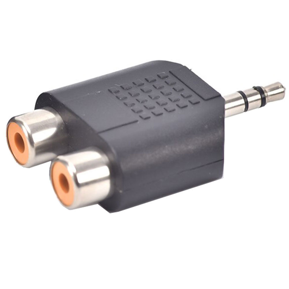 Audio Male To 2 Female RCA Converter
