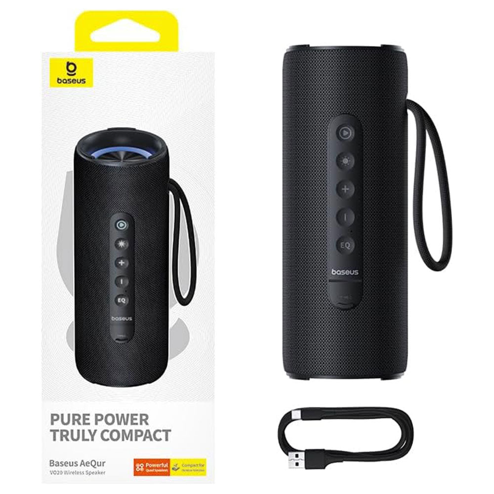 Baseus AeQur VO20 Bluetooth Speaker - Black