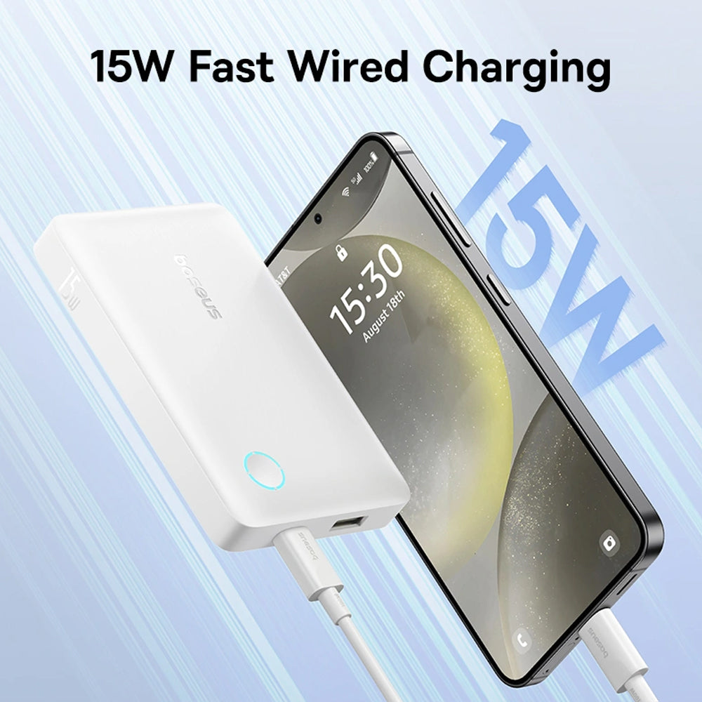 Baseus EnerFill FP11 PPAP-1015-2 Power Bank USB + Type-C 15W Fast Charging 10000mAh
