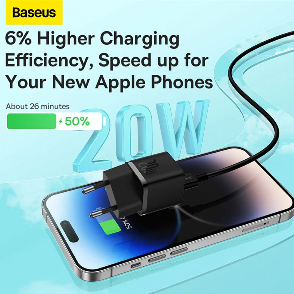 شاحن حائط باسيوس بمنفذ تايب سي