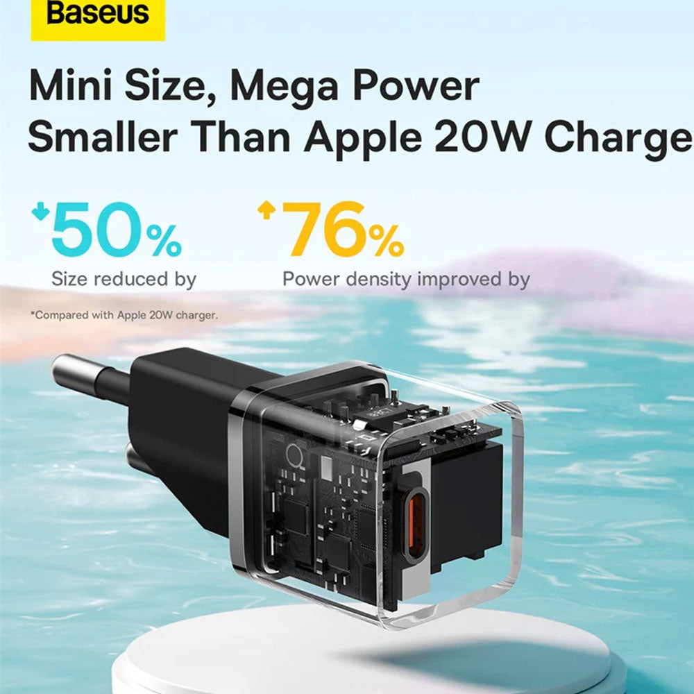 شاحن حائط باسيوس بمنفذ تايب سي