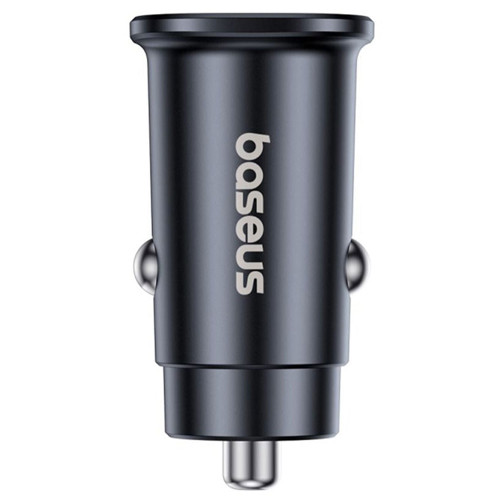 Baseus GoTrip BS-C15C1 DP1 Mini Car Charger 1x USB + 1x Type-C 30W Fast Charging - Black