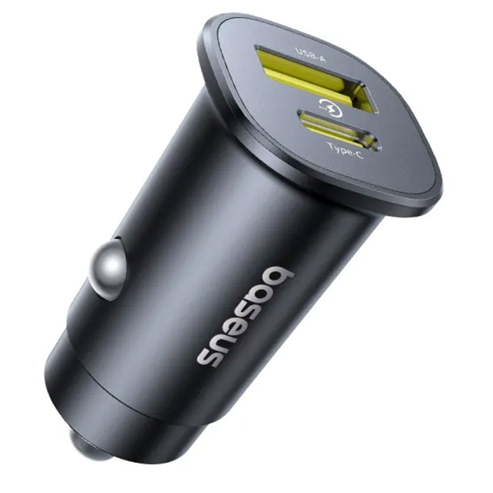 Baseus GoTrip BS-C15C1 DP1 Mini Car Charger 1x USB + 1x Type-C 30W Fast Charging