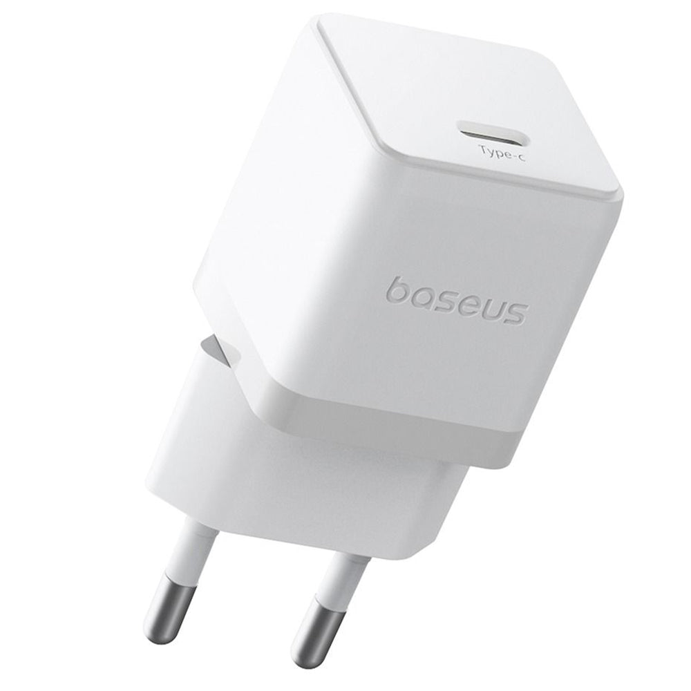 Baseus Palm CCZC20CE Mini Wall Charger PD Type-C + Type-C Cable 20W Fast Charging - White