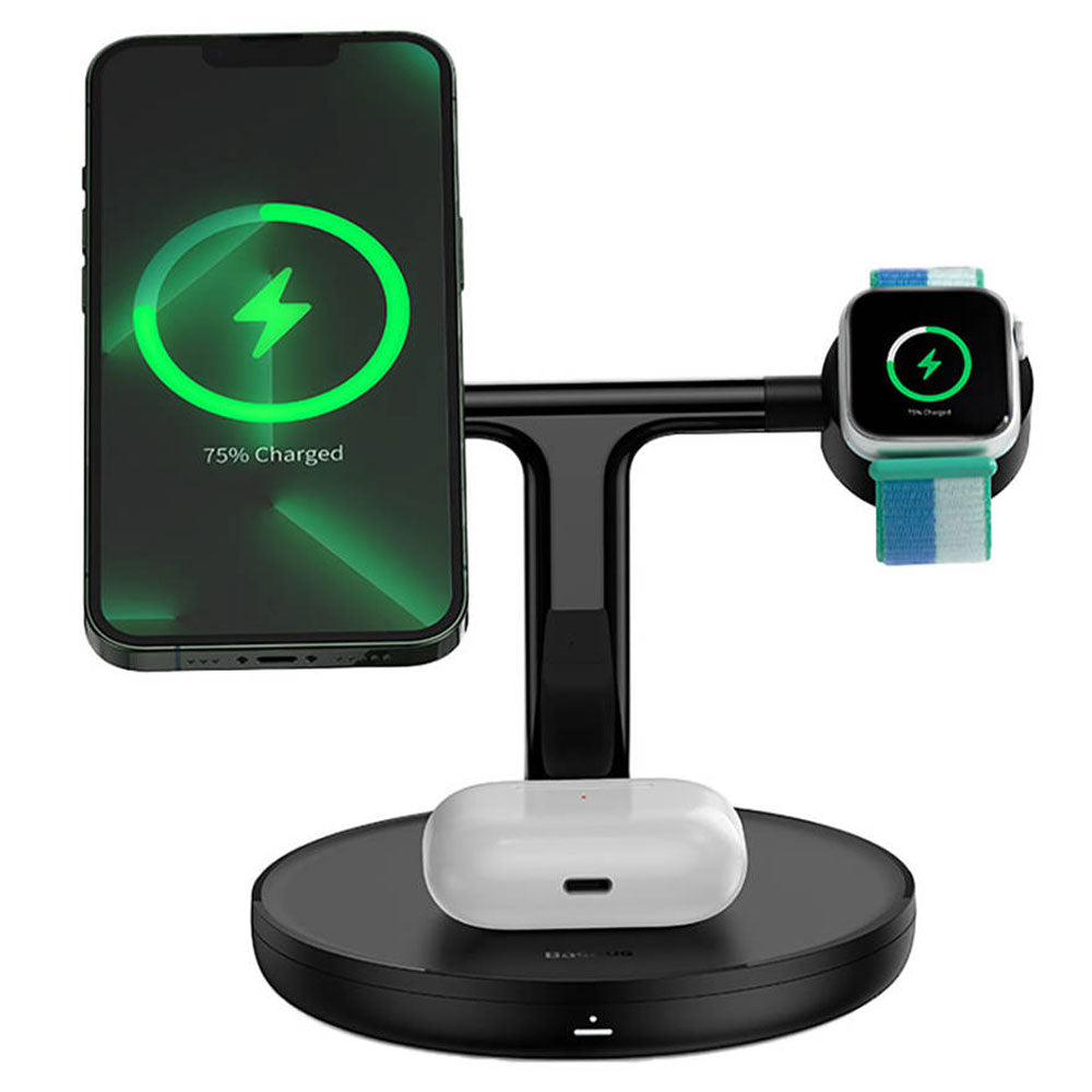 Baseus Swan 3in1 Magnetic Wireless Charger 3A 20W Fast