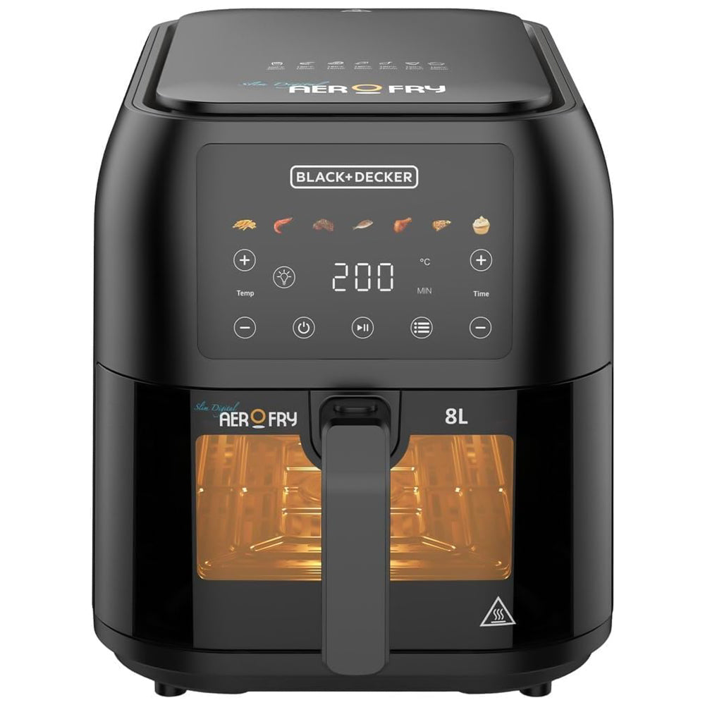 Black + Decker Air Fryer 7 In 1 Aerofry SAF80W-B5 8L 1700W