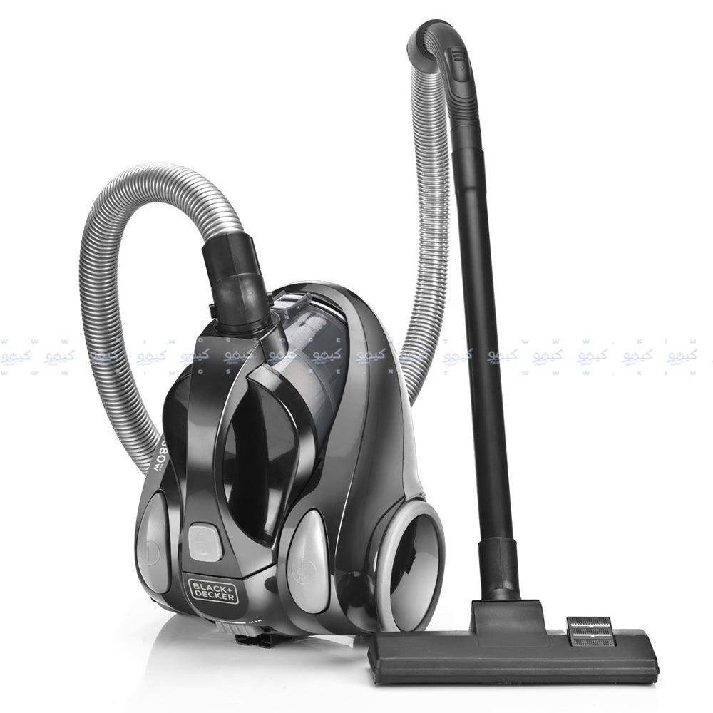 مكنسة كهربائية بلاك + ديكر بدون كيس 1.6 لتر 1380 وات VM1450