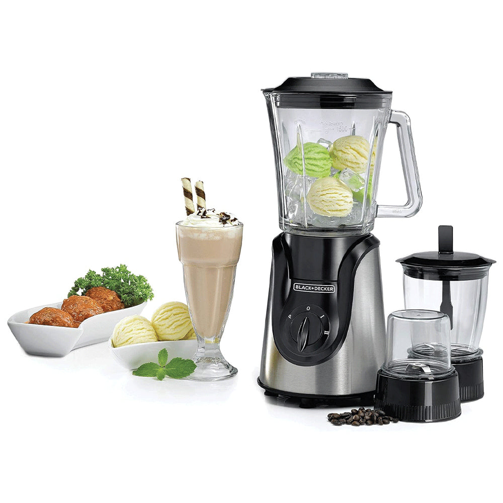 Black + Decker Blender With Chopper BX600G 1.5L 600W