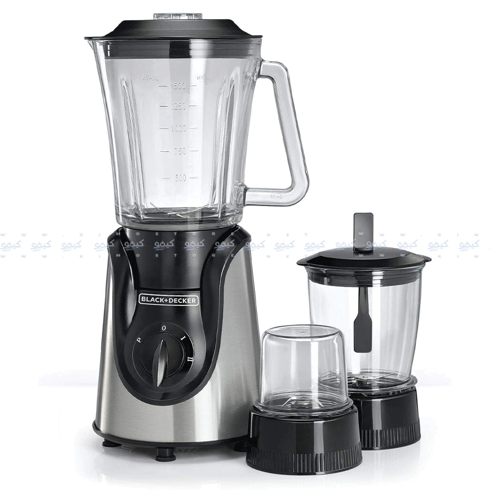 خلاط بلاك + ديكر مع مفرمة 1.5 لتر 600 وات BX600G