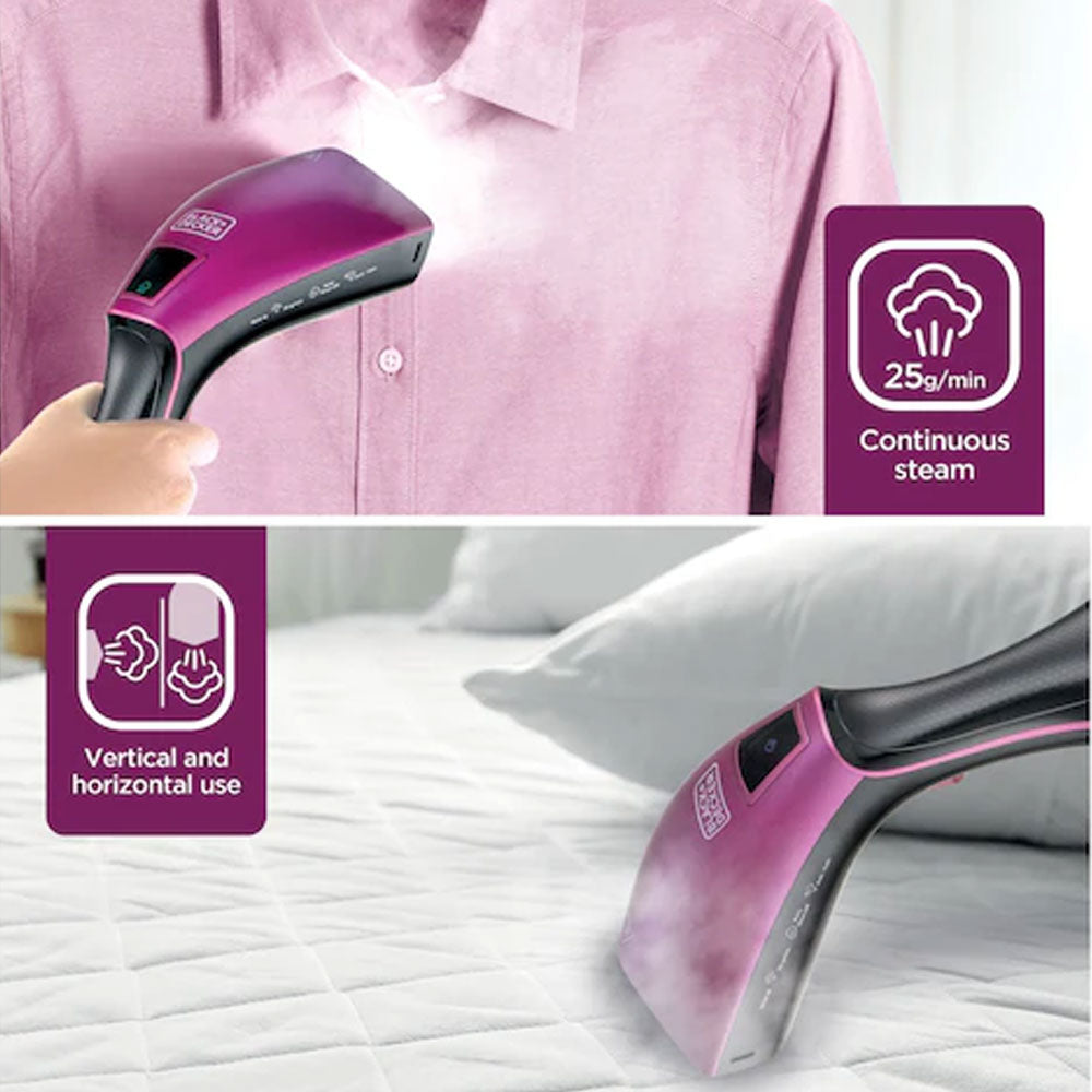 مكواة بخار متنقلة بلاك + ديكر