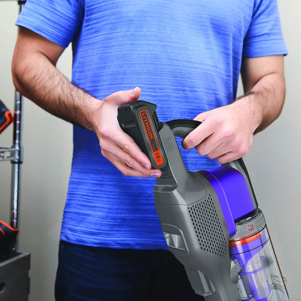 مكنسة كهربائية لاسلكية بلاك + ديكر 4 في 1 0.65 لتر 18 فولت 1.5 أمبير لكل ساعه BDPSE1815P