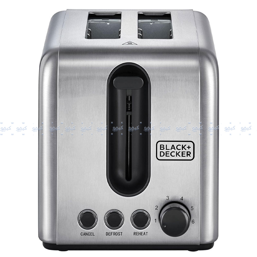 توستر بلاك + ديكر 1050 وات ET244-B5 - ستانيلس ستيل