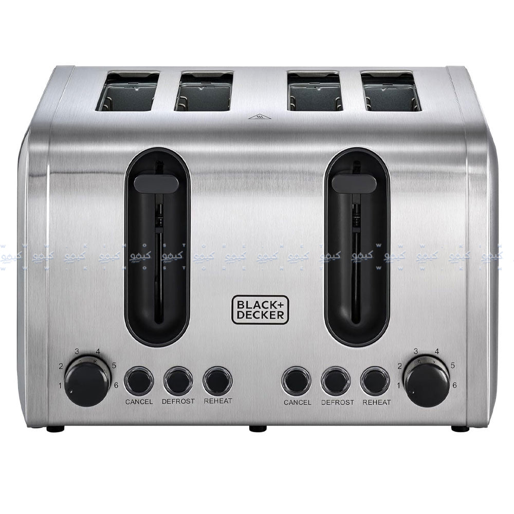 Black + Decker Toaster ET444-B5 2100W - Stainless Steel