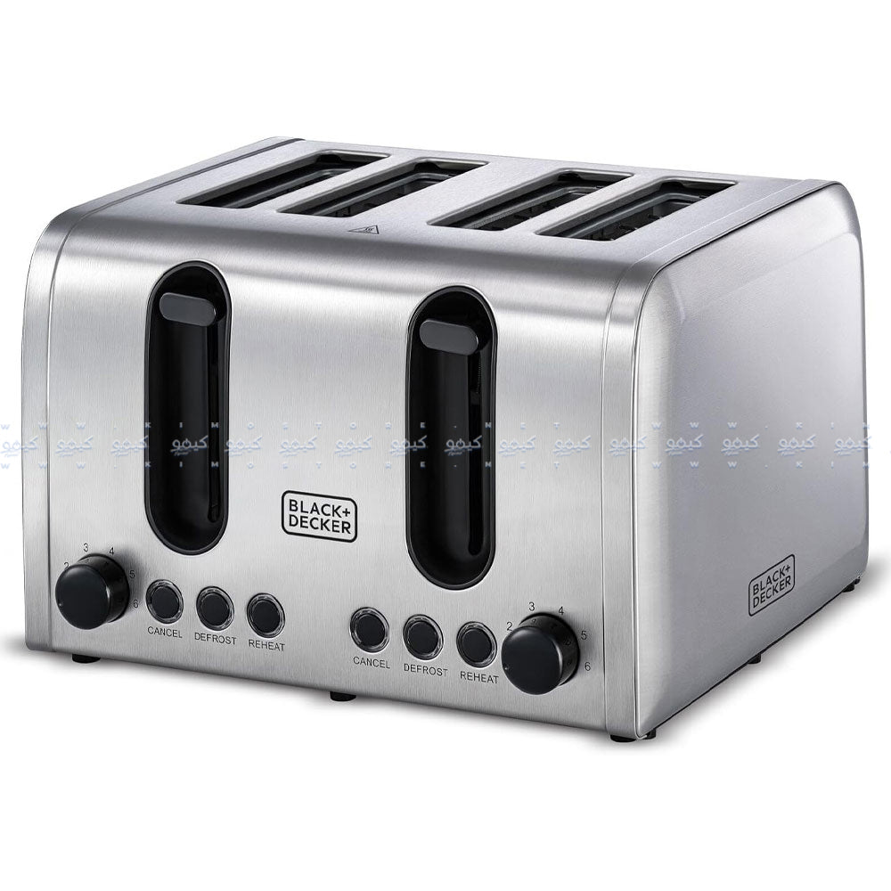 Black + Decker Toaster ET444-B5 2100W - Stainless Steel
