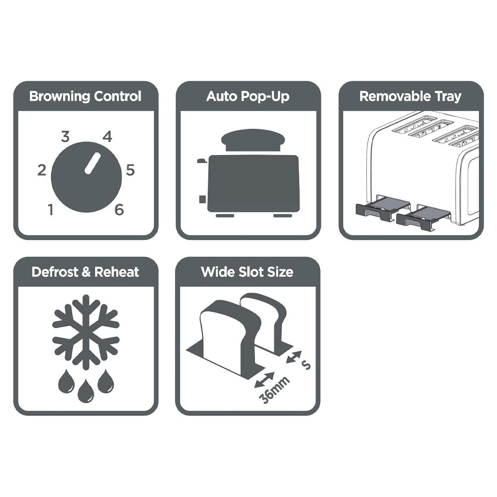 توستر بلاك + ديكر 2100 وات