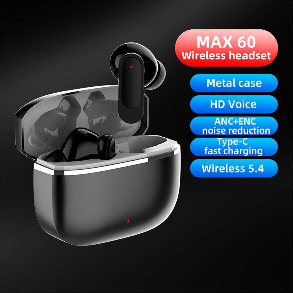 Blisbond Max 60 ANC+ENC TWS Earbuds - Black
