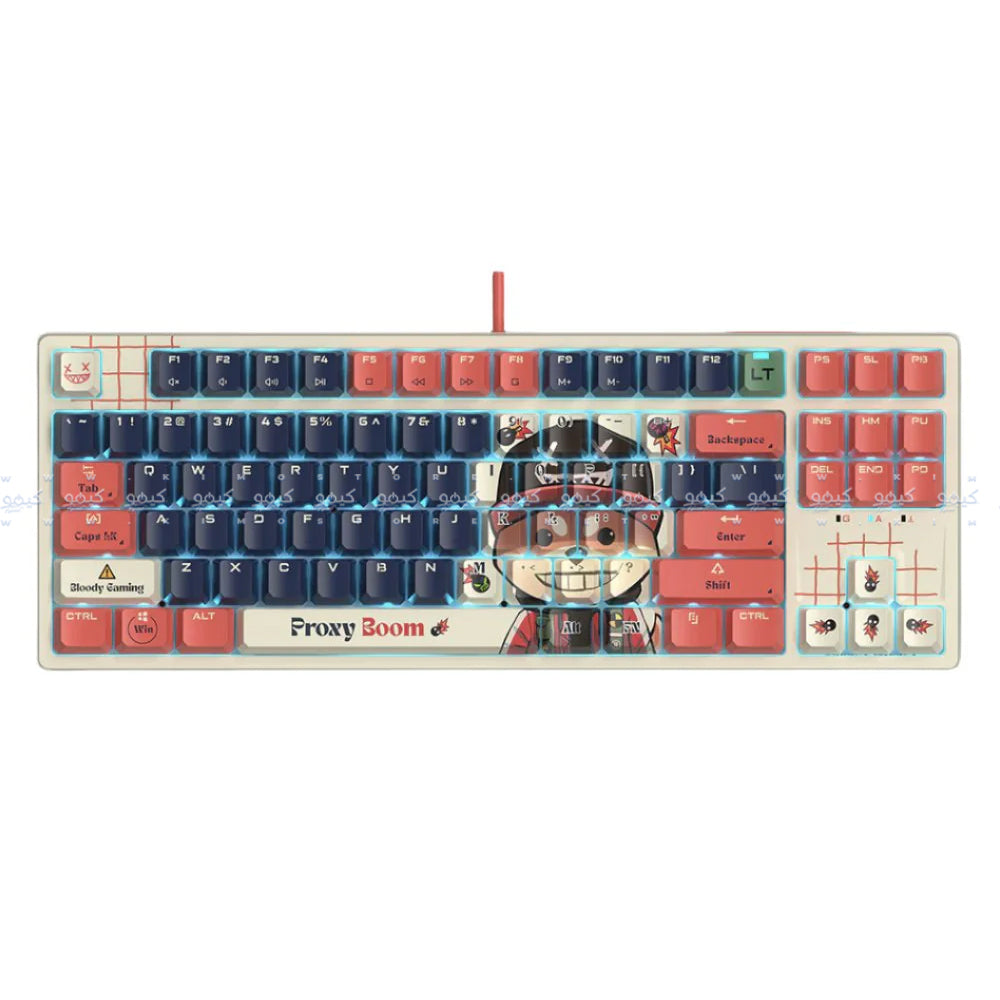 Bloody AT87 Alpha Optical Switch Wired RGB Gaming Keyboard English & Arabic