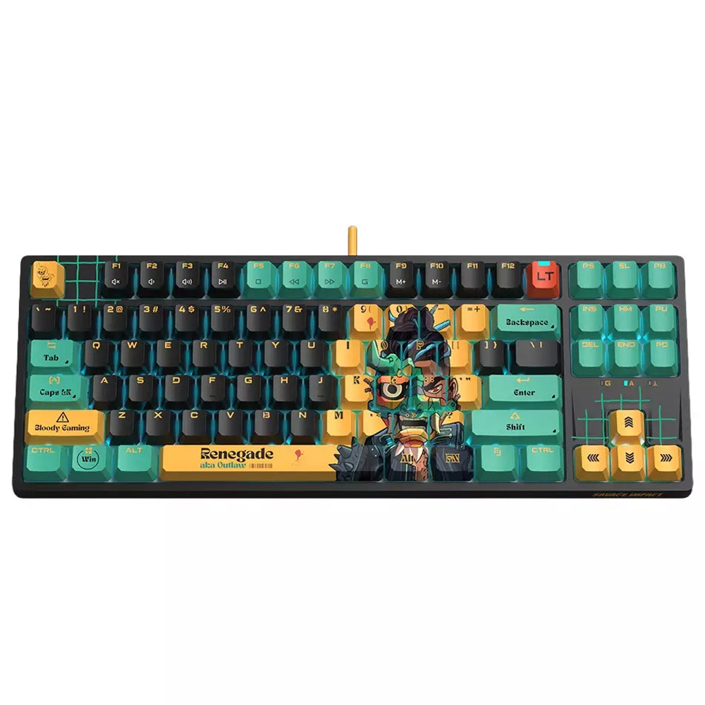 Bloody AT87 Alpha Optical Switch Wired RGB Gaming Keyboard English & Arabic