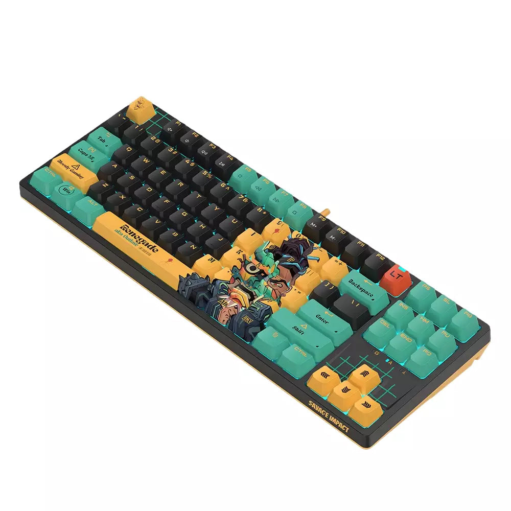 Bloody AT87 Alpha Optical Switch Wired RGB Gaming Keyboard English & Arabic