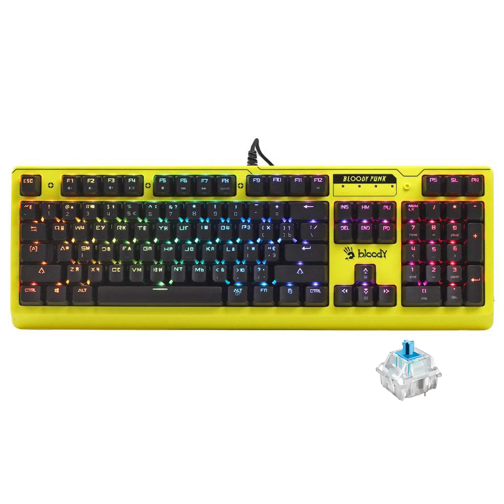 كيبورد بلودي سلكى RGB جيمنج سويتش ازرق إنجليزى وعربى B810RC