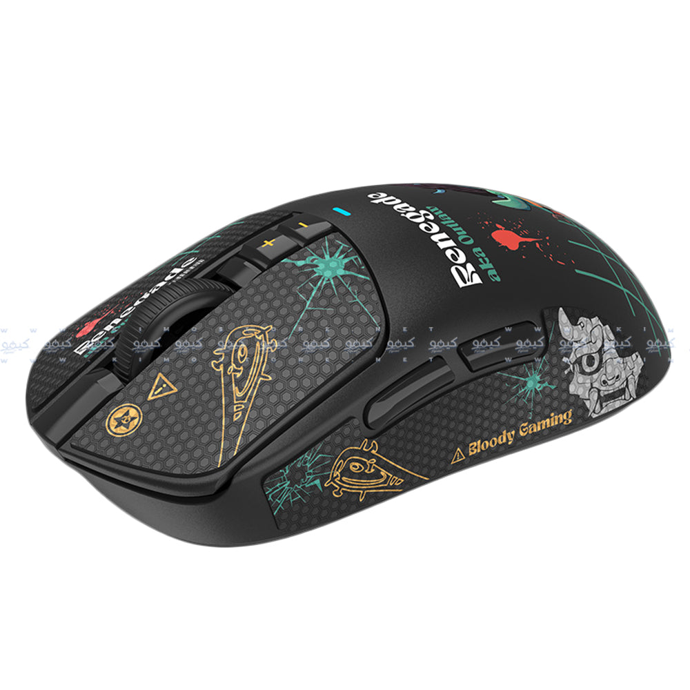 Bloody R72 Ultra Dou Dual Mode Rechargeable Wireless & Wired Gaming Mouse 20000Dpi - Renegade Midnight