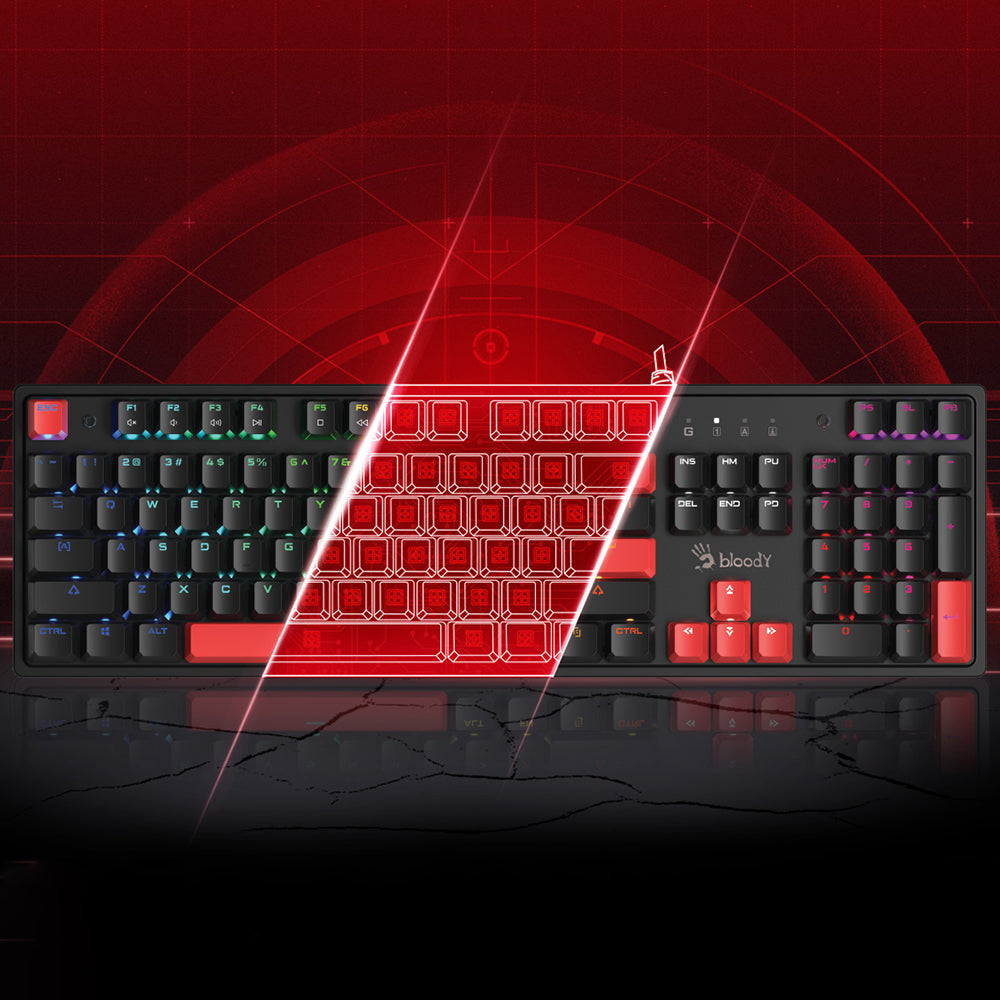 Bloody S525N BLMS Switch Wired RGB Gaming Keyboard English & Arabic